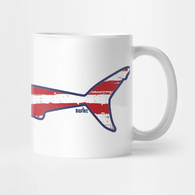 Fourth Of July Patriotic Shark by Bigfinz